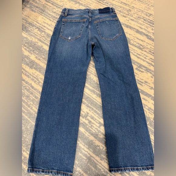 Abercrombie & Fitch Ultra High Rise Blue Jeans - Ankle Straight - Picture 3 of 4